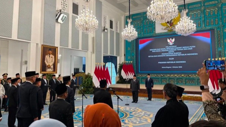Reshuffle Kabinet Merah Putih, Kamis (1/10/2026)