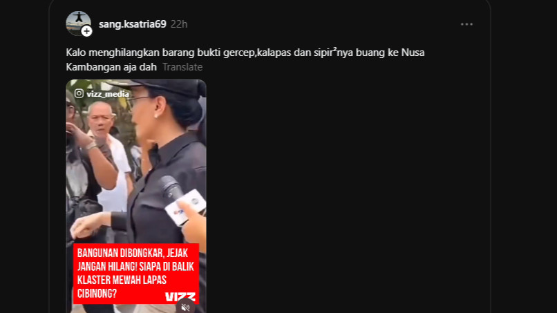 Anggota Komisi XIII DPR RI Rieke Diah Pitaloka sidak Lapas Kelas II A Cibinong