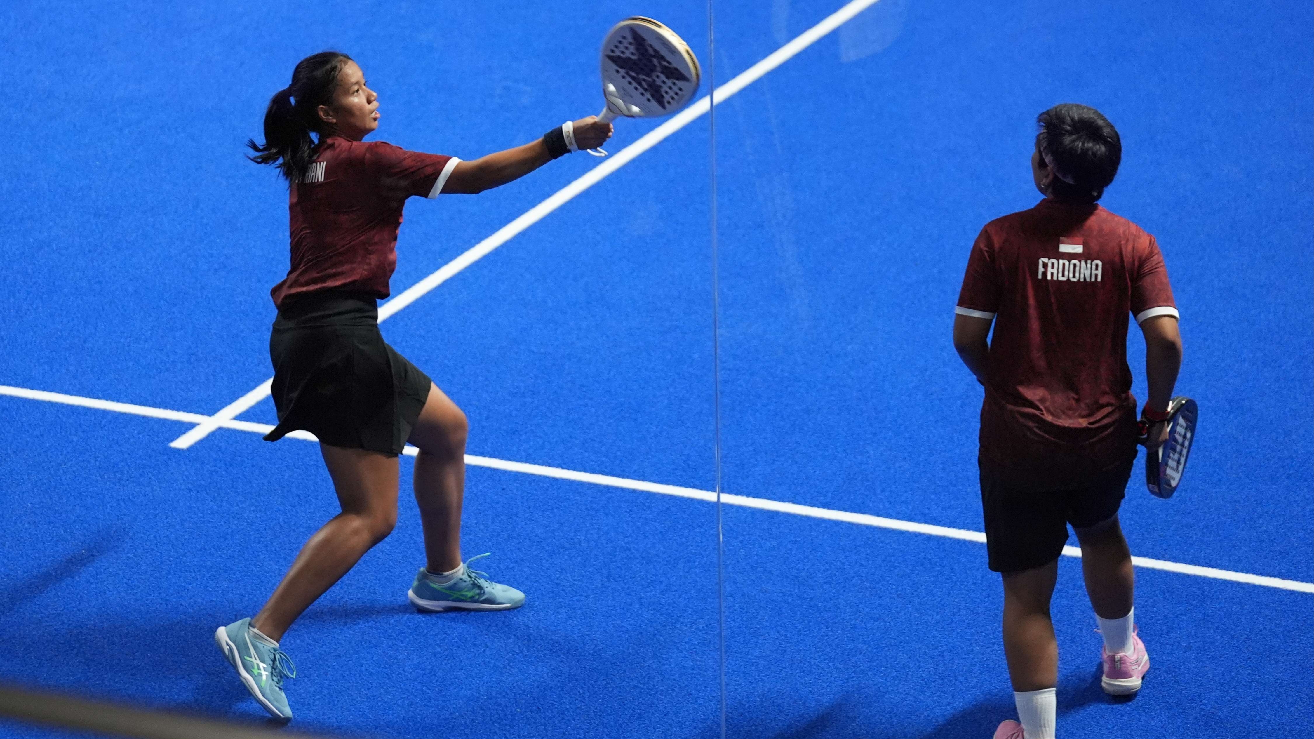 Ganda Putri Padel Indonesia,  Fitriani Sabatini/Fadona Kusumawati, di Final Asian Games 2026