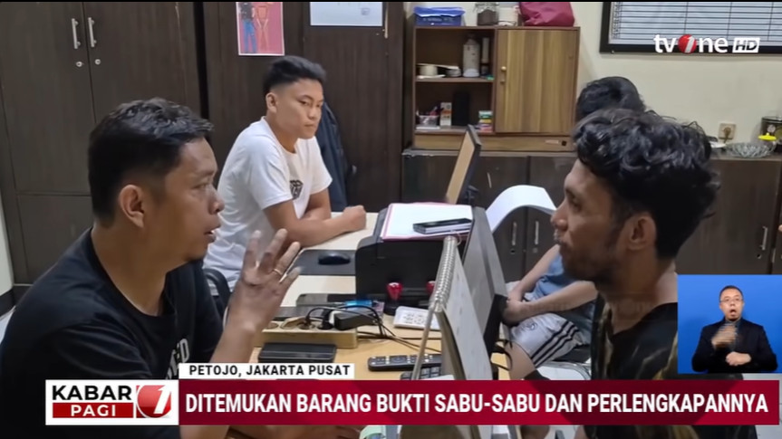 Tersangka narkoba di Petojo ngaku mantan pesepakbola liga Indonesia