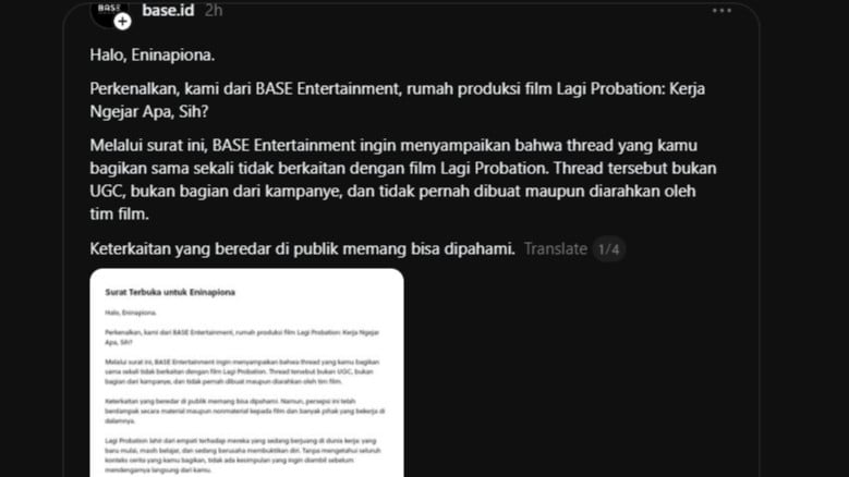 Klarifikasi PH Film usai dikaitkan dengan curhatan senior yang sebut anak baru di kantornya cari muka