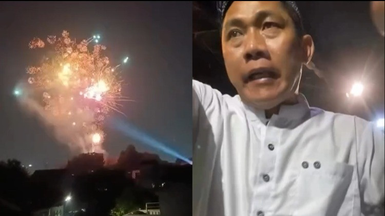 Teguran seorang ibu di acara maulid nabi yang nyalakan kembang api tengah malam berakhir dengan aksi fisik