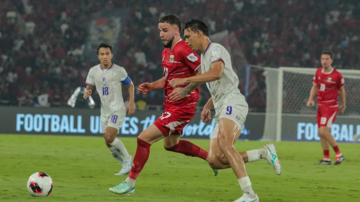 Calvin Verdonk di Laga Timnas Indonesia vs Thailand