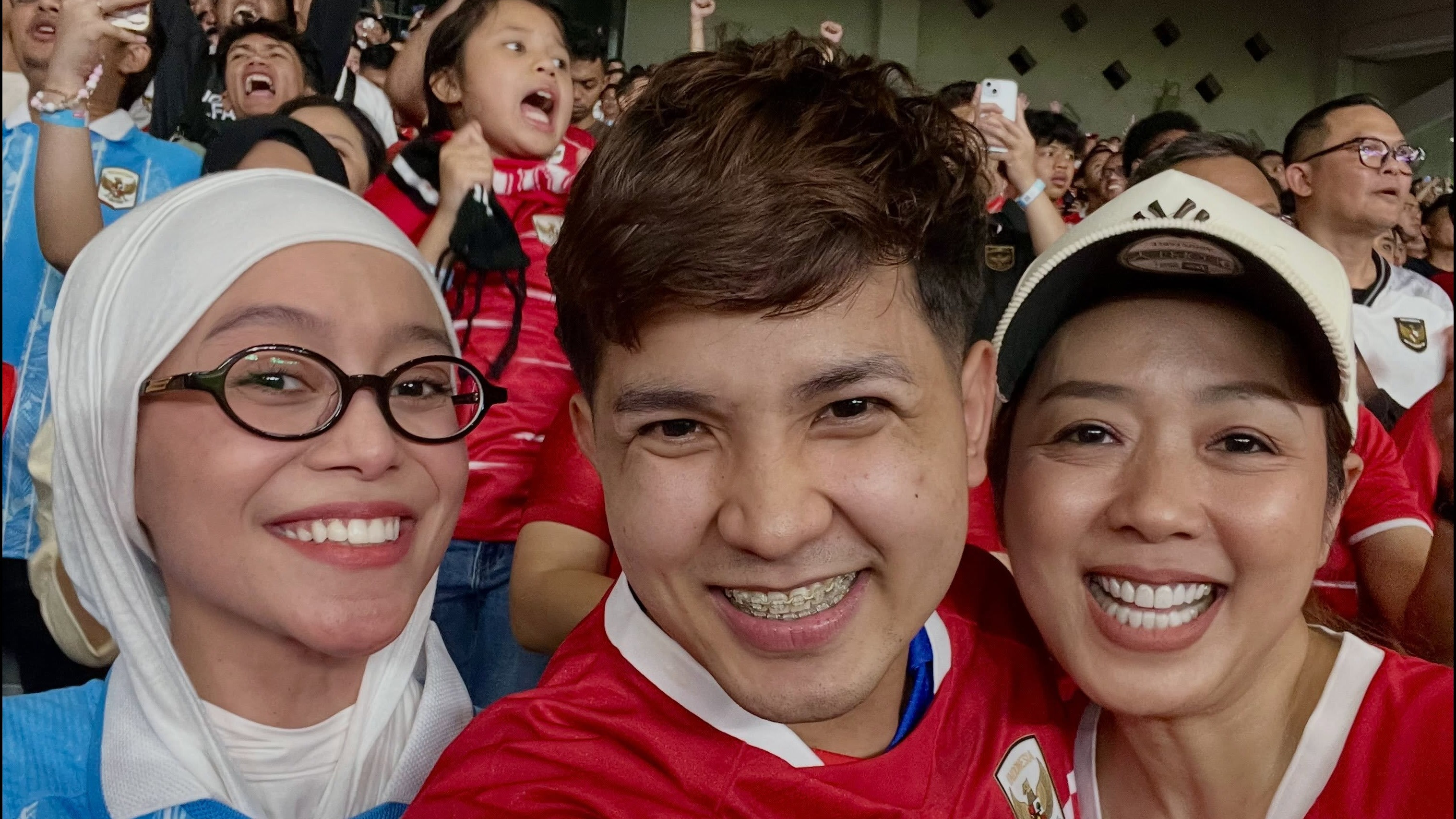 Jirayut nonton Timnas Indonesia