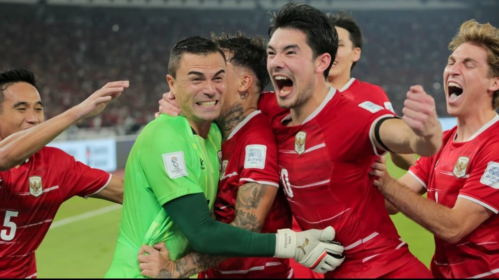 Emil Audero dan Elkan Baggott bersama skuad Timnas Indonesia