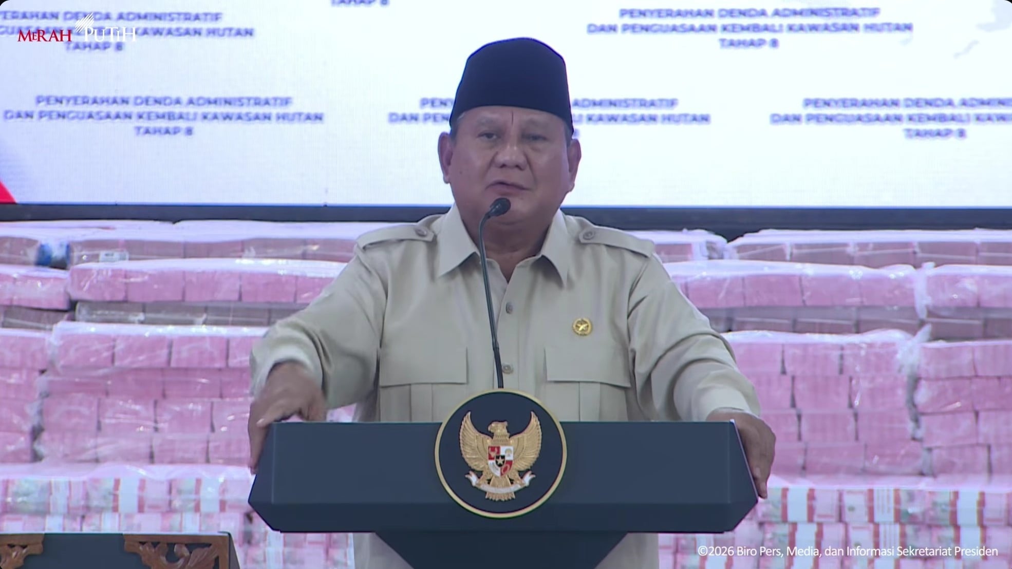 Presiden Prabowo Subianto di Kejagung RI