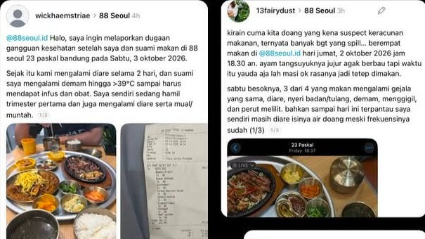 Viral Sejumlah Pelanggan Keracunan Makanan di Restoran Korea di Paskal 23 Bandung
