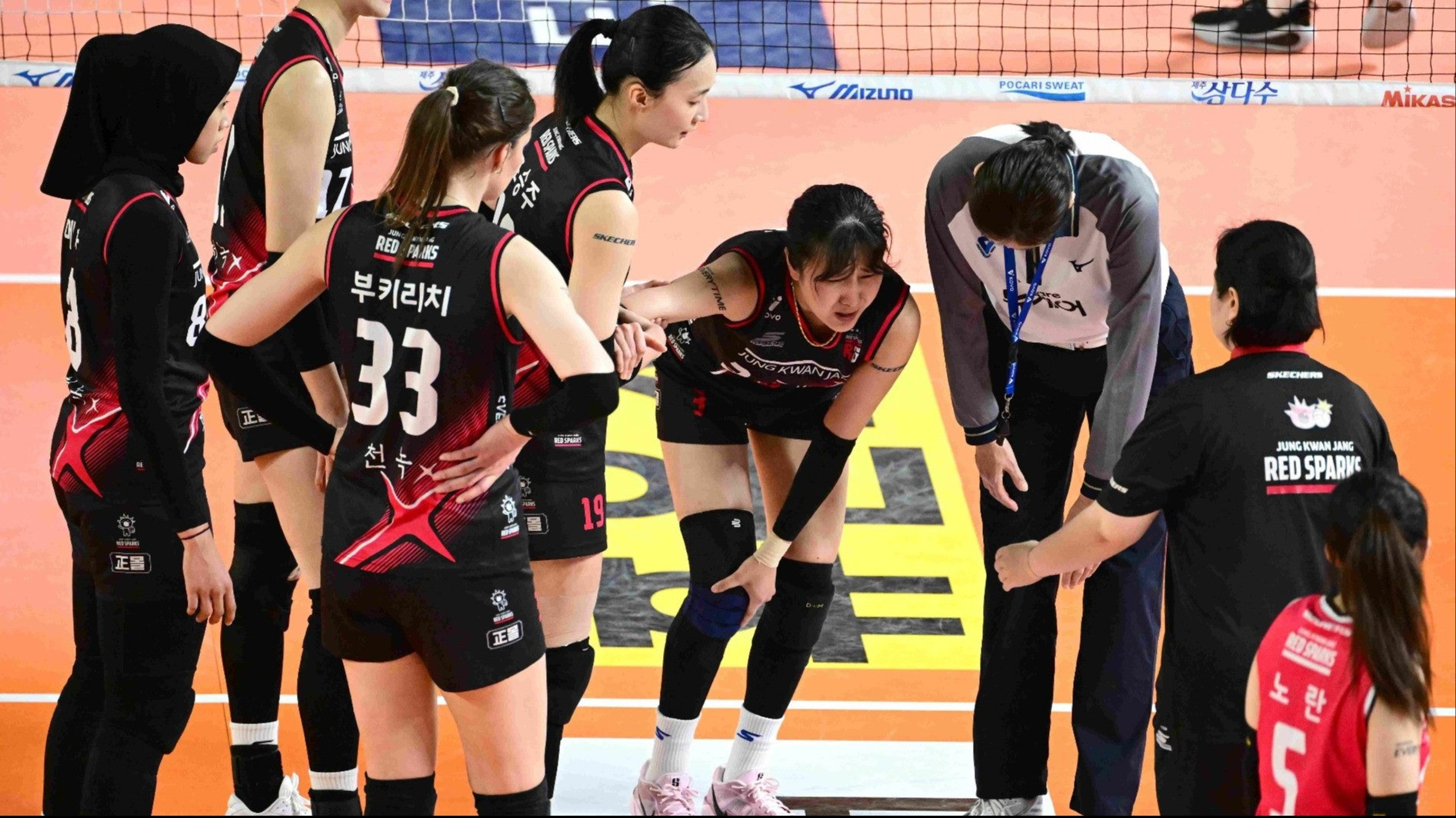 Yeum Hye-seon mengalami cedera di Final Liga Voli Korea 2024/2025