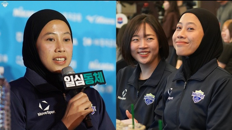 Megawati Hangestri saat menghadiri Media Day Liga Voli Korea musim 2026/2027.