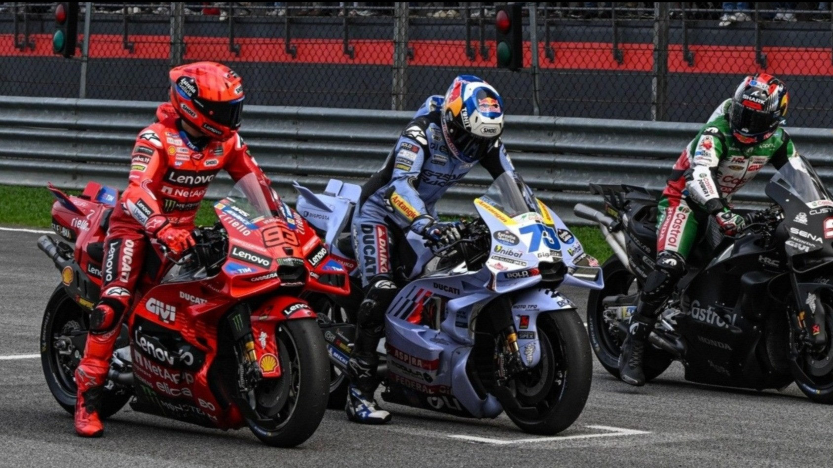 Marc Marquez, Alex Marquez dan Johann Zarco