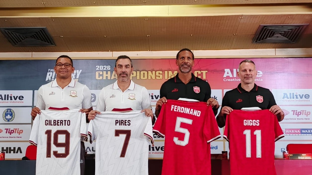Legenda Arsenal, Robert Pires dan Legenda Manchested United, Rio Rio Ferdinand Jelang Laga The Rivalry Returns di Jakarta