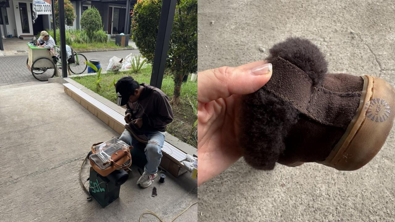 Orang Jepang kagum dengan jasa sol sepatu dan permak di Indonesia