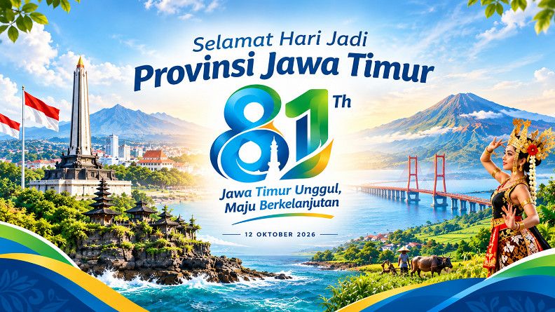 Ilustrasi HUT ke-81 Provinsi Jawa Timur