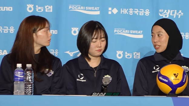 Megawati Hangestri dan Kim Da-in saat wakili Hillstate di Media Day