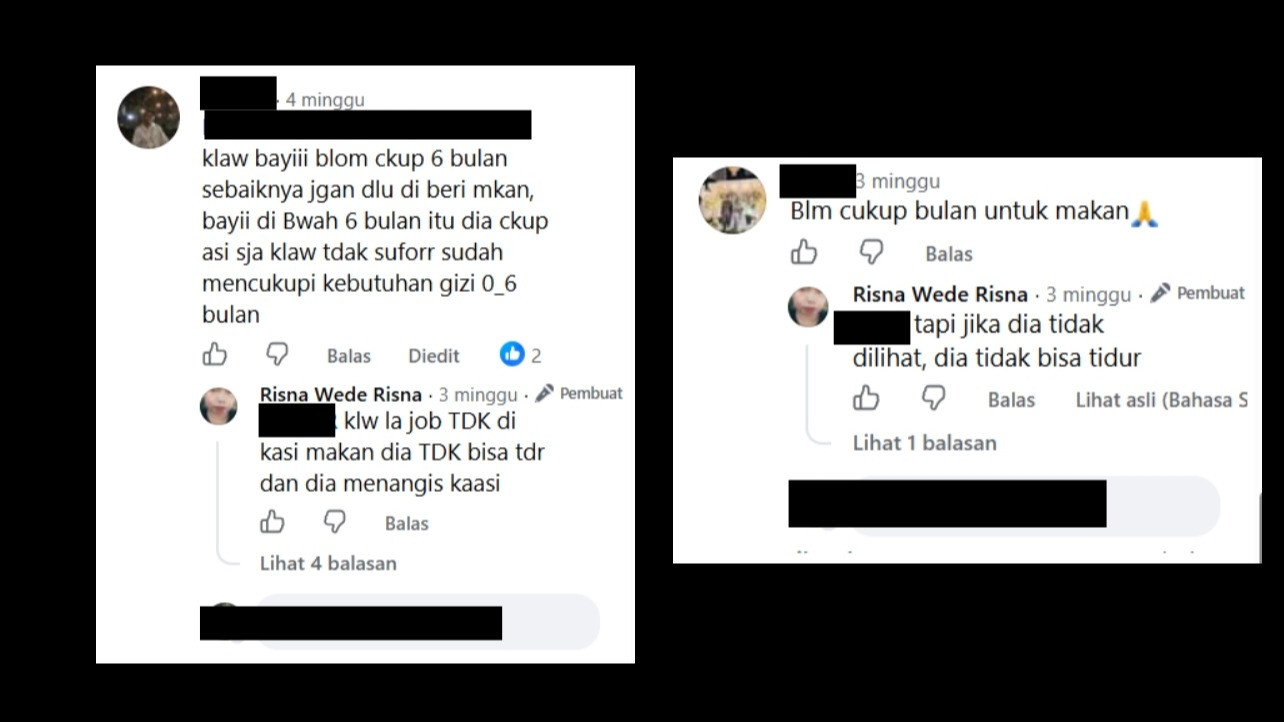 Ibu yang beri bayi sagu kental pernah kasih sang anak makan pisang