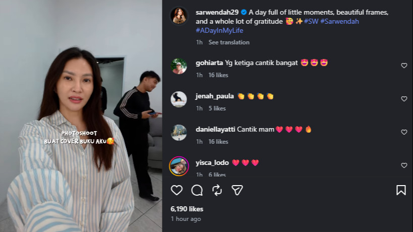 Postingan terbaru Sarwendah di tengah polemik dengan Ruben Onsu