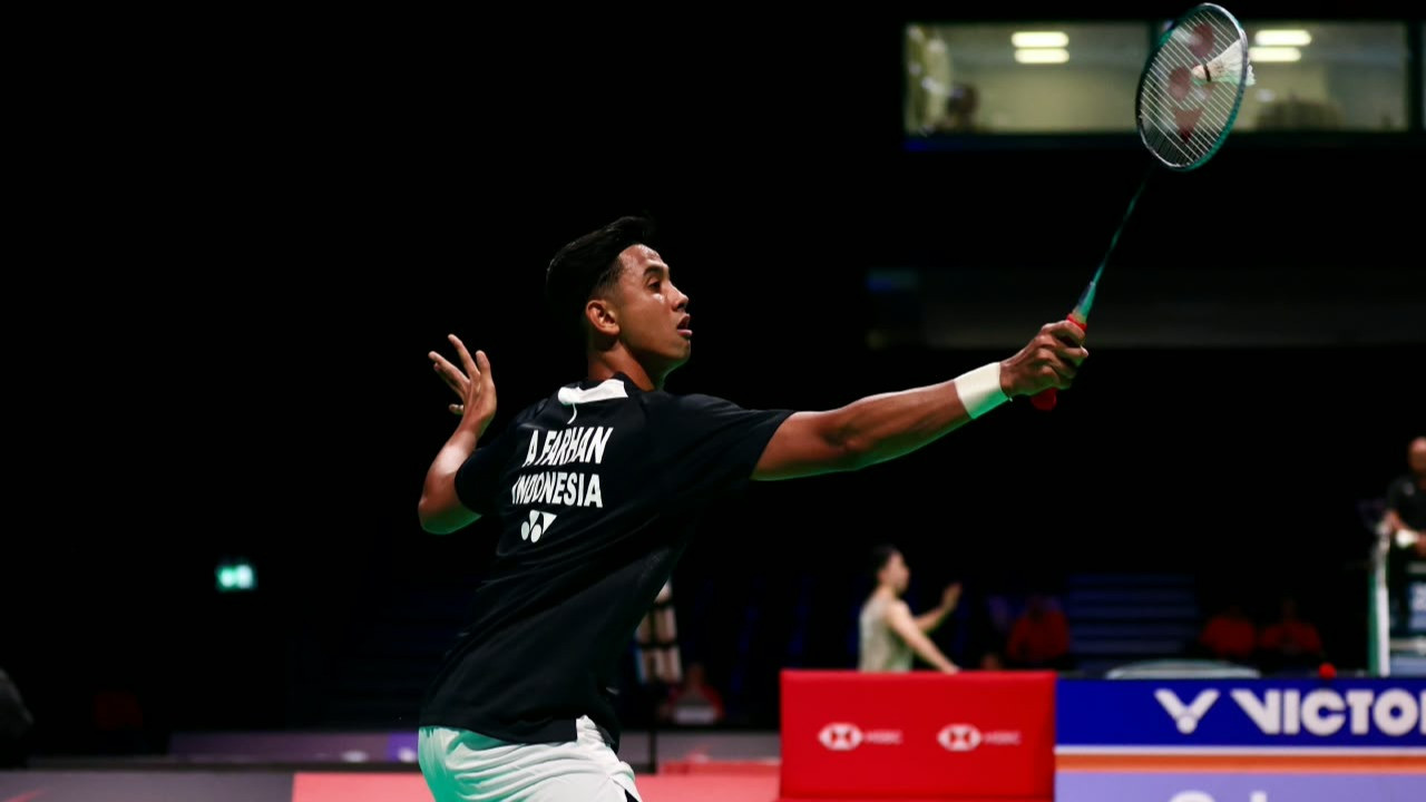 Tunggal Putra Indonesia, Alwi Farhan, di Denmark Open 2026