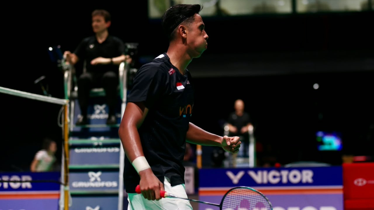 Tunggal Putra Indonesia, Alwi Farhan, di Denmark Open 2026