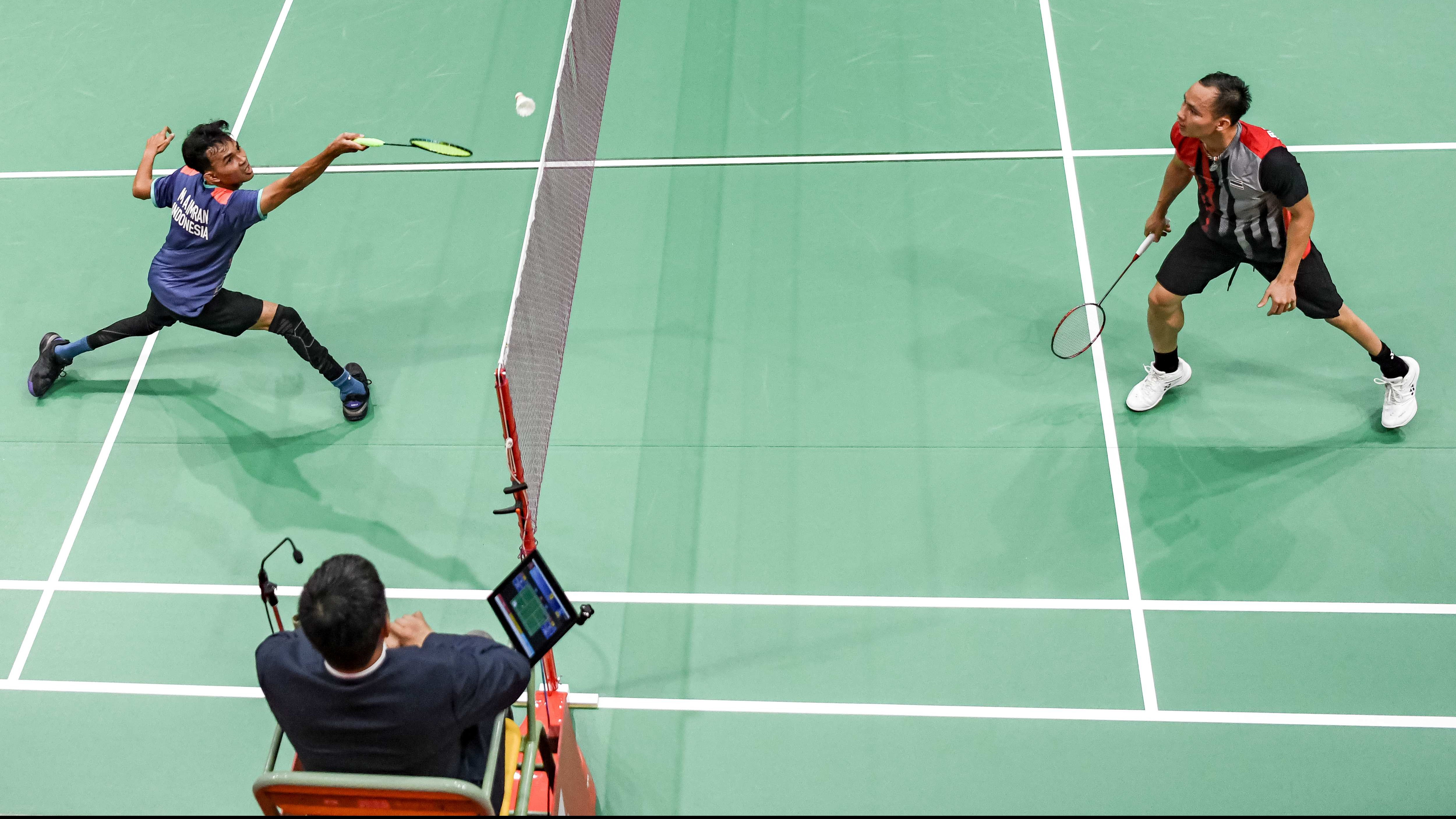 Atlet para bulu tangkis Indonesia, Muhammad Al Imran di Asian Para Games 2026