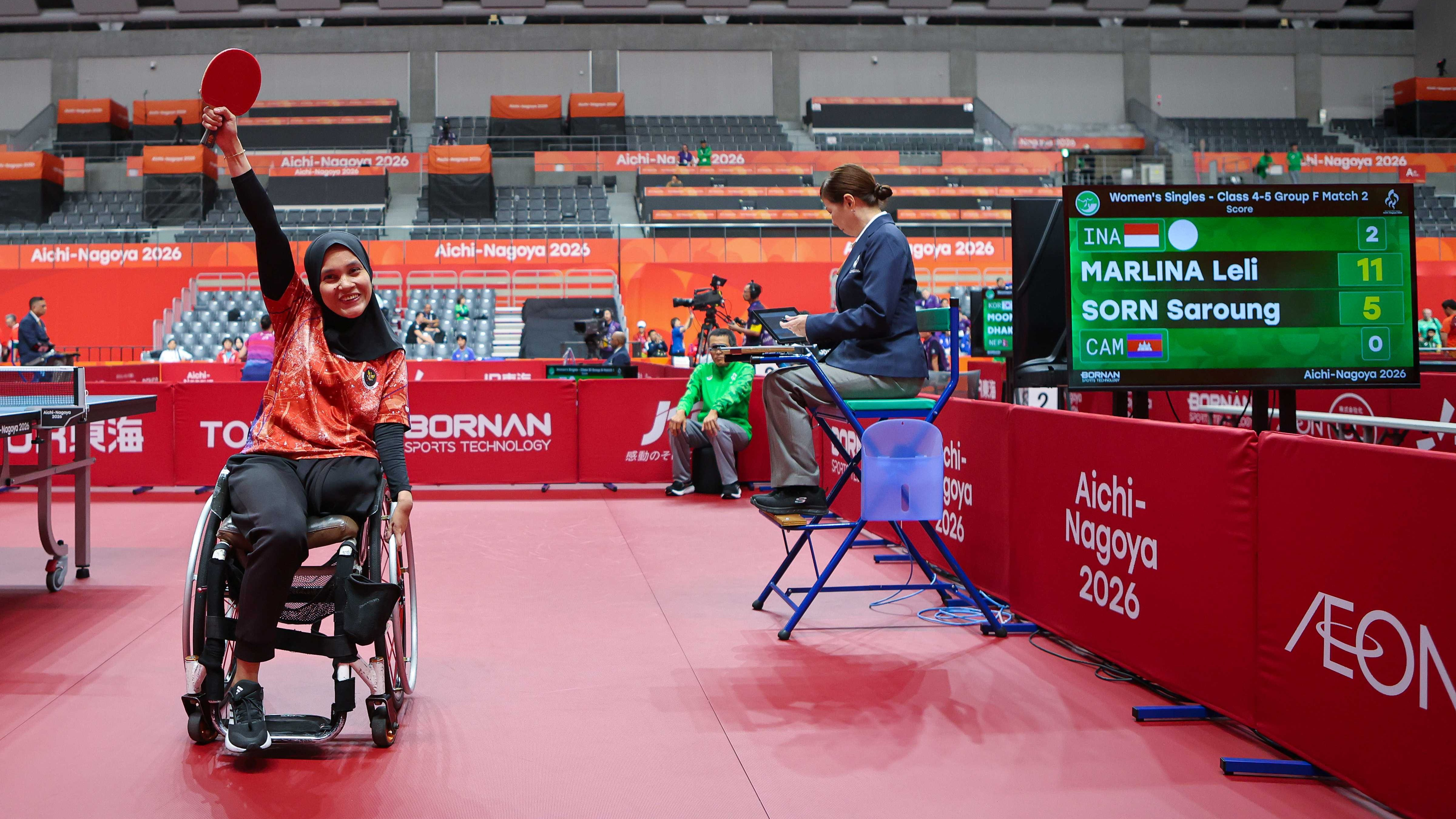 Atlet Para Tenis Meja Indonesia,Leli Marlina , di Asian Para Games 2026