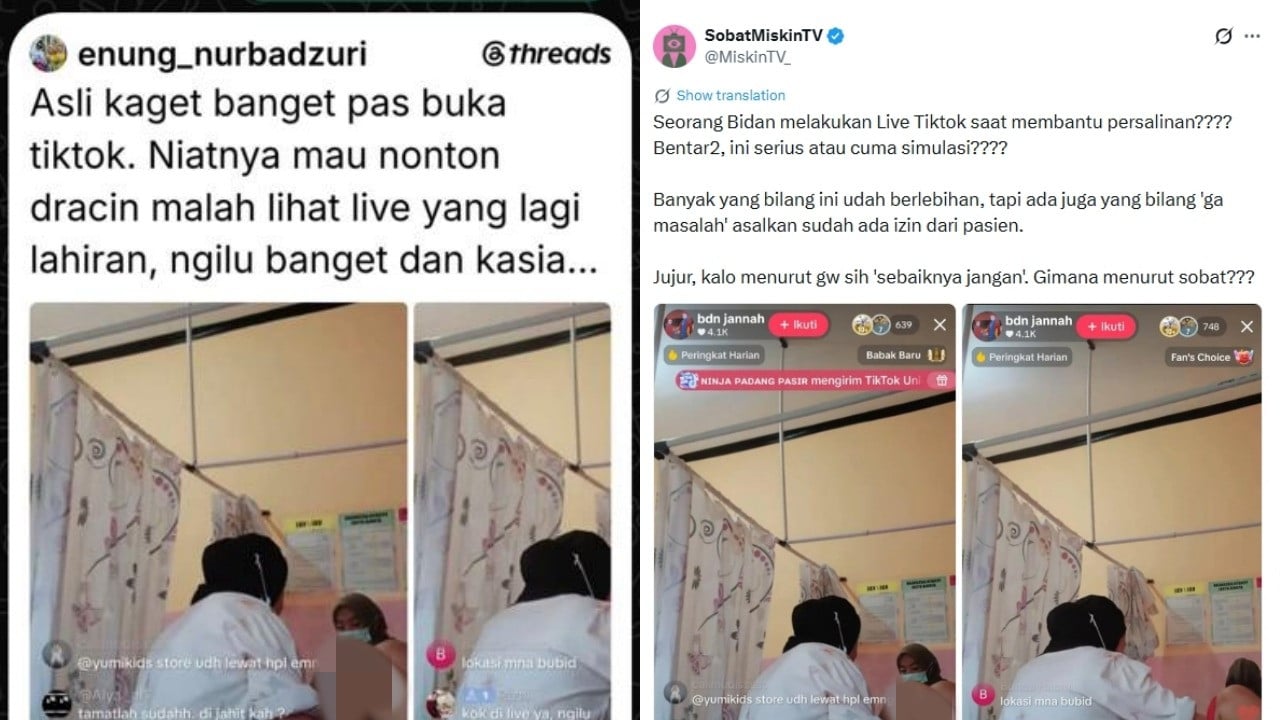Viral bidan di Maluku lakukan live TikTok saat proses persalinan pasiennya