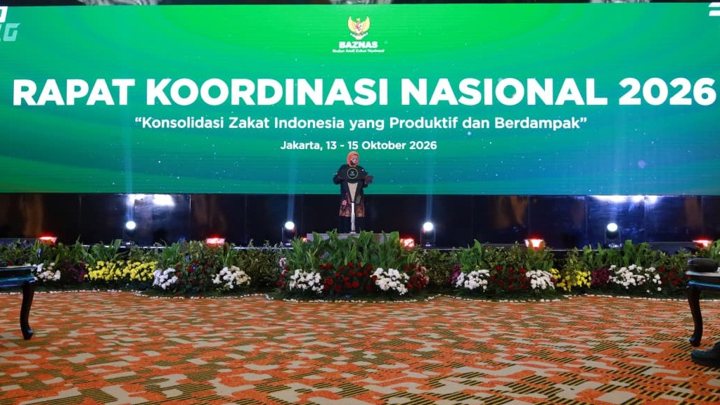 Rapat Koordinasi Nasional (Rakornas) BAZNAS 2026 di Jakarta, Kamis (15/10/2026).