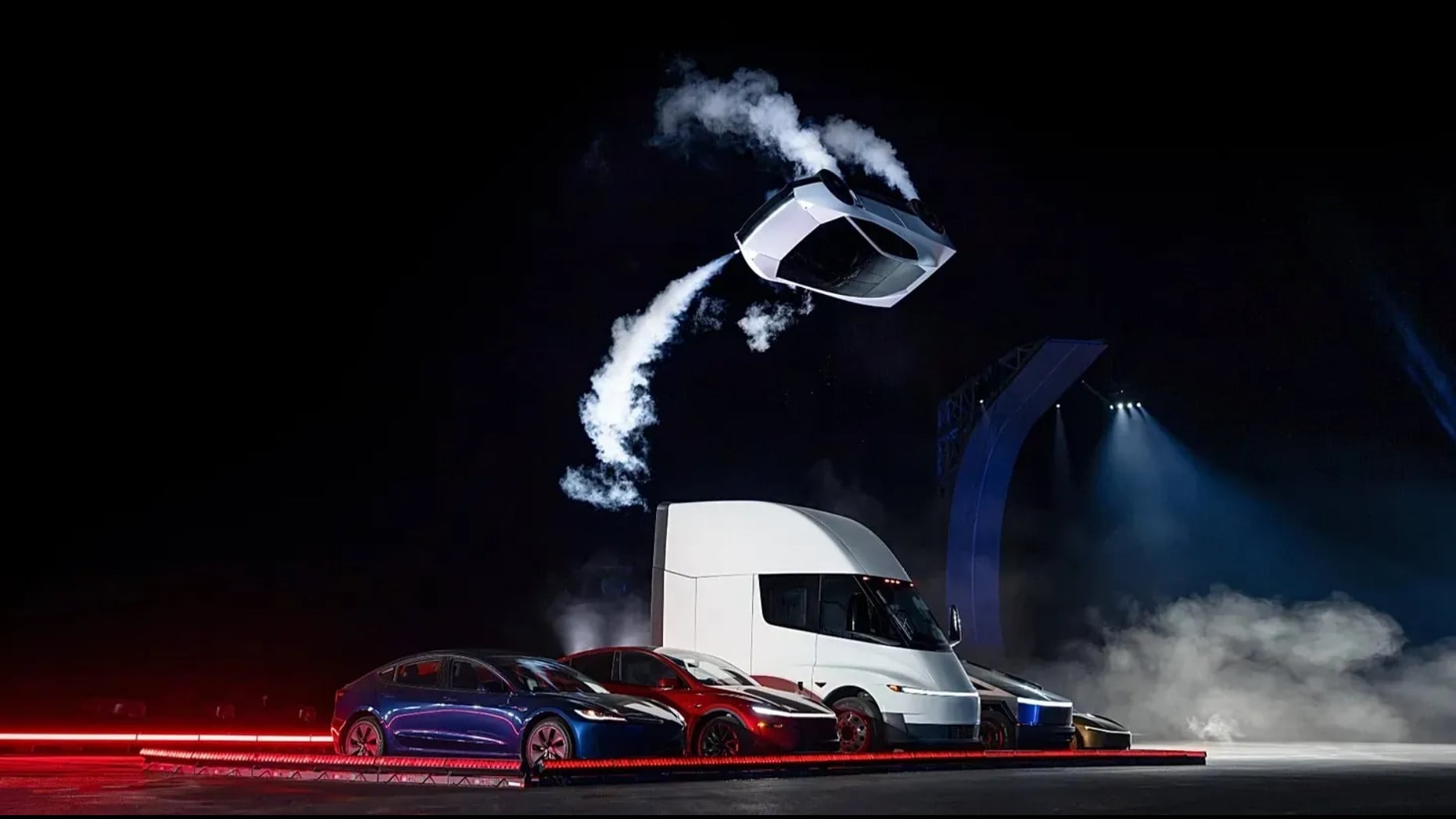 Viral, Tesla Pamer Mobil Terbang Pakai Pendorong Gas SpaceX, Bisa Salto di Udara dan Tembus 370 Km/Jam
            - galeri foto
