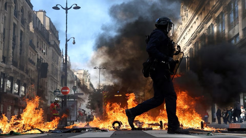 Kerusuhan di Paris, Prancis usai aksi demonstrasi