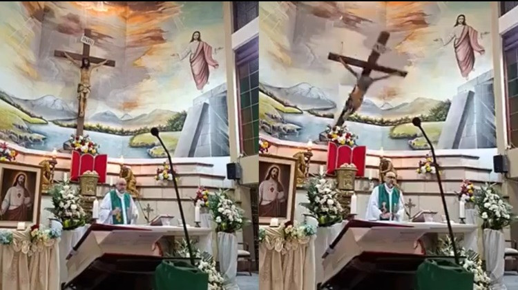 Pastor di Ekuador tewas tertimpa salib
