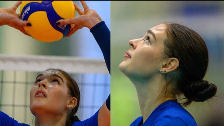Setter timnas voli putri Rusia, Polina Matveeva.