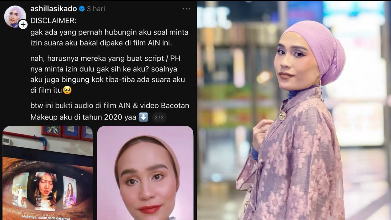 Kronologi Suara Ashilla Sikado Dipakai di Film AIN Netflix Tanpa Izin, Manara Films Akhirnya Buka Suara