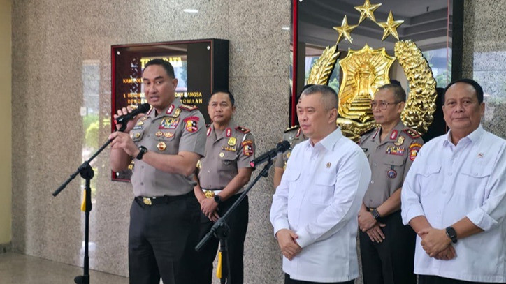 Kapolri terima kunjungan Menteri Perhubungan di Mabes Polri, Rabu (21/10/2026)