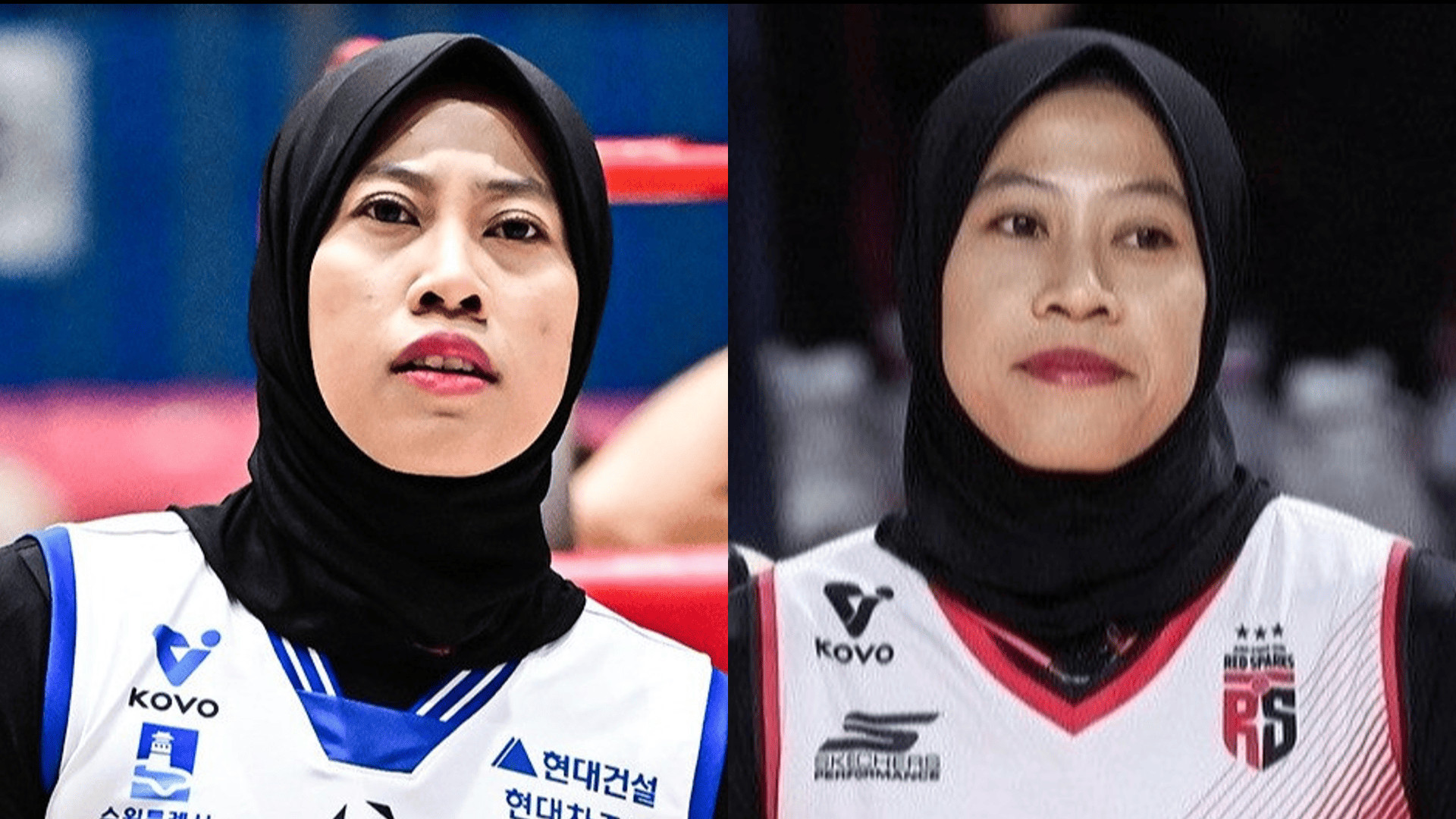 Megawati Hangestri saat berseragam Red Sparks dan Hyundai Hillstate