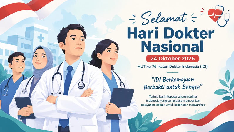 Ilustrasi Hari Dokter Nasional 2026