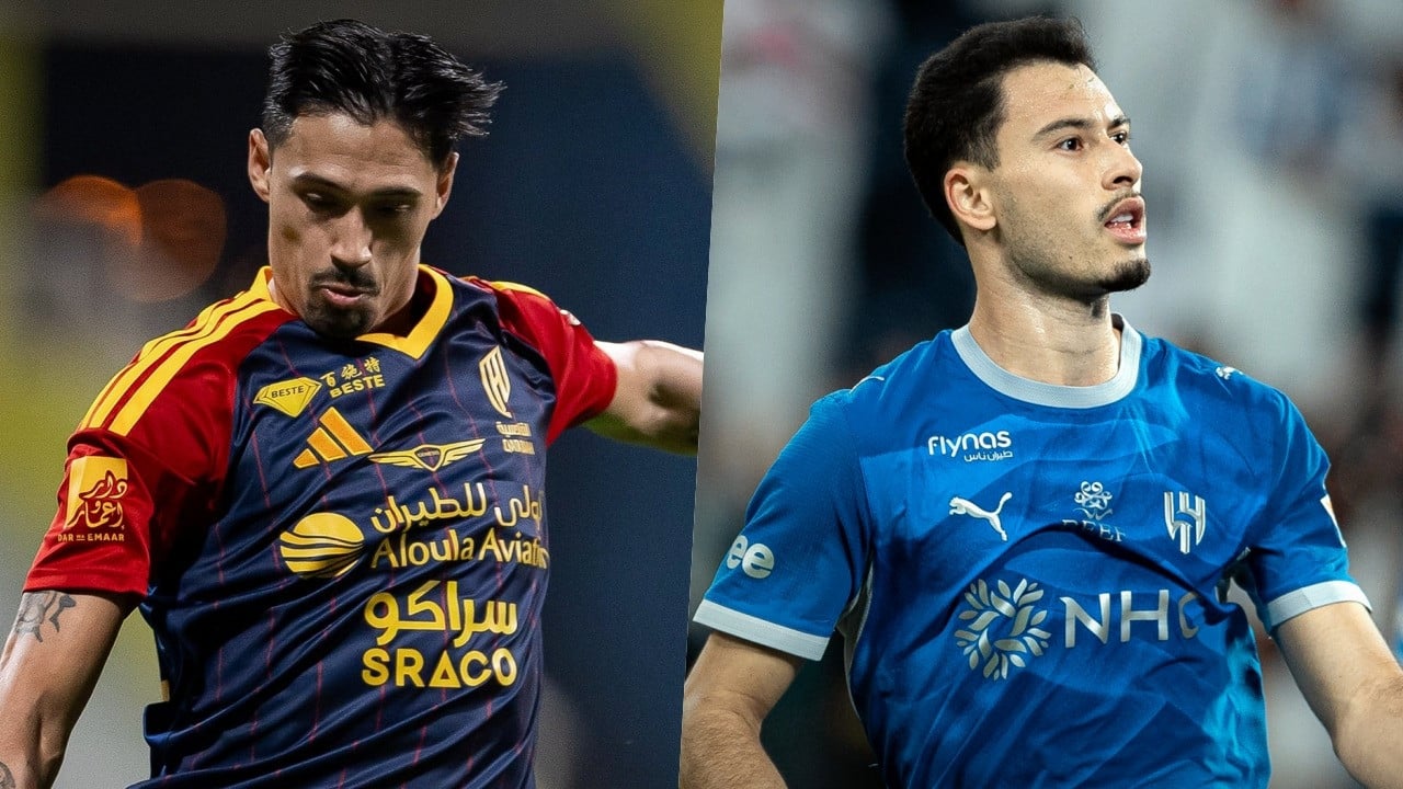 Pemain Al Qadsiah dan Al Hilal: Tijjani Reijnders (kiri) dan Gabriel Martinelli (kanan) di Liga Pro Saudi 2026/2027.
