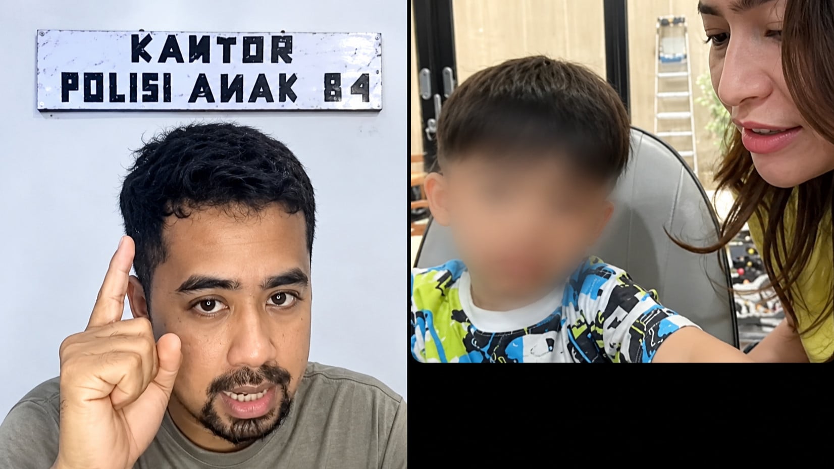 Konten kreator polisi anak 84 viral saat menakuti Adzam, anak dari Sule dan Nathalie Holscher