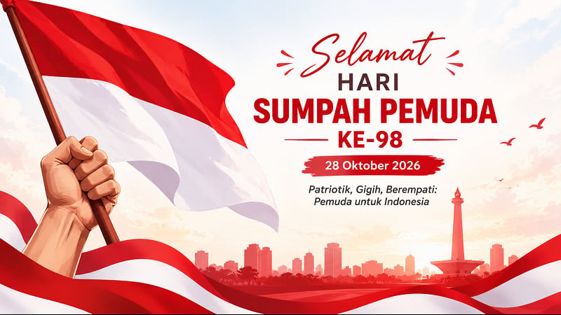 Ilustrasi Hari Sumpah Pemuda 2026
