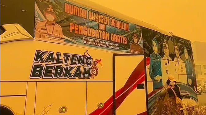 Bus Keliling Oksigen Gratis di kalteng