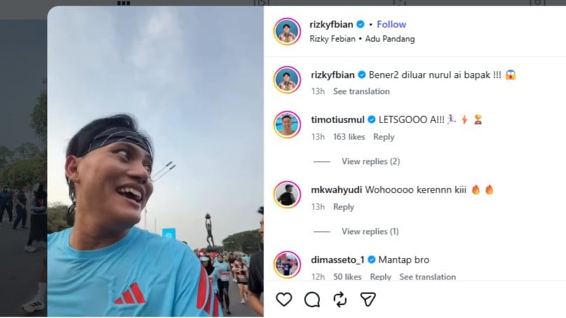 Kejadian unik yang dialami oleh penyanyi Rizky Febian di JRF 2026.