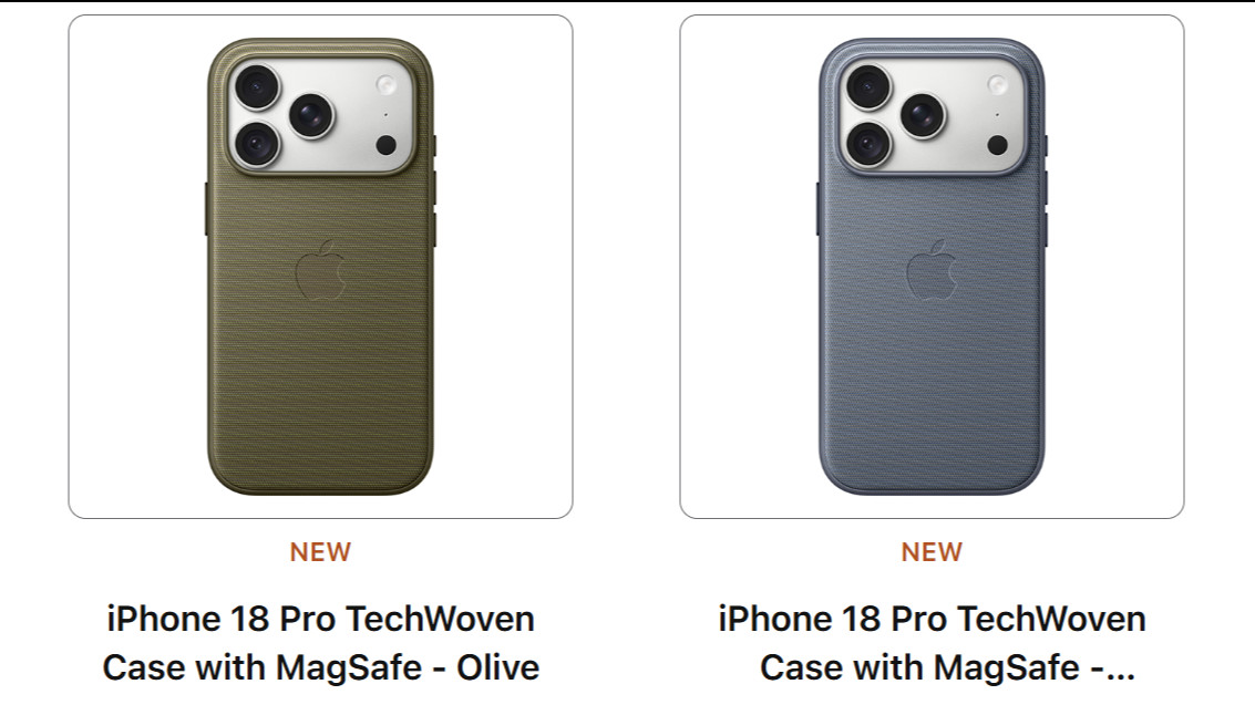 Aksesoris iPhone 18 Pro dan iPhone 18 Pro Max