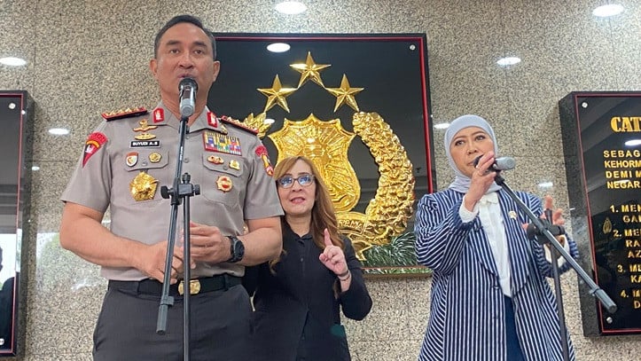 Menkomdigi temui Kapolri di Mabes Polri, Selasa (27/10/2026).