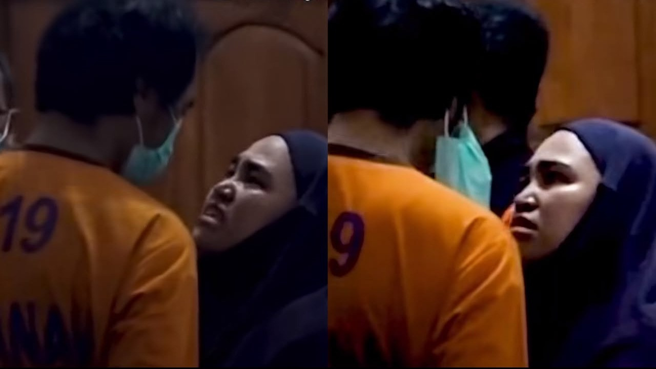 Tangis Pilu Istri Sah Pecah saat Peluk Tersangka Pembunuhan Ibu dan Anak di Madiun, Pelaku Bersujud Minta Maaf