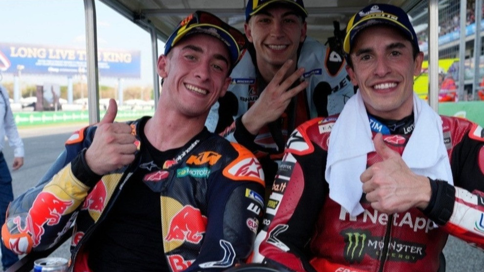 Pedro Acosta, Raul Fernandez dan Marc Marquez