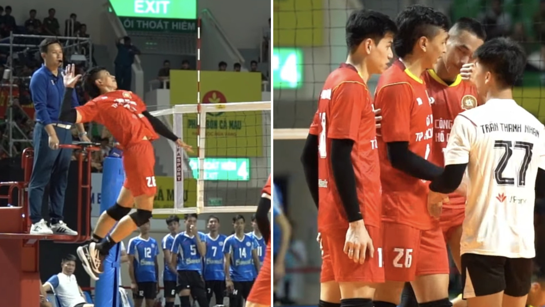 Farhan Halim saat memperkuat Ho Chi Minh City Police di Liga Voli Vietnam
