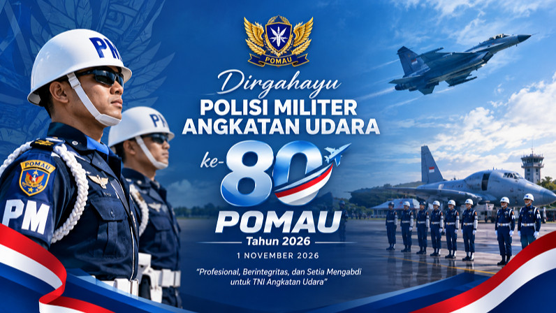 Ilustrasi HUT ke-80 POMAU tahun 2026