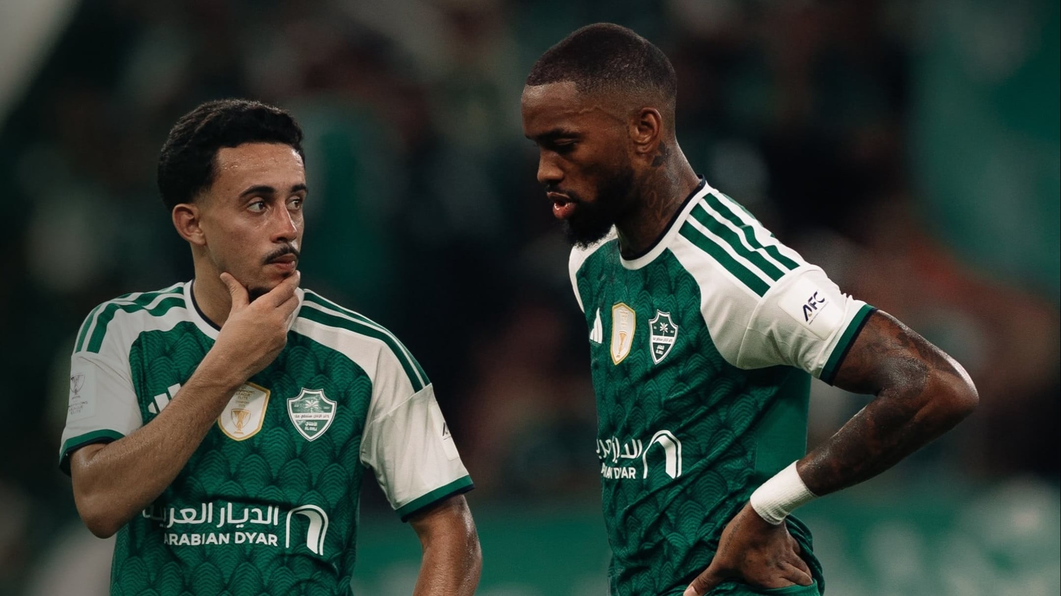 Pemain Al Ahli, Matheus Goncalves (kiri) dan Ivan Toney (kanan), di Liga Pro Saudi 2026/2027