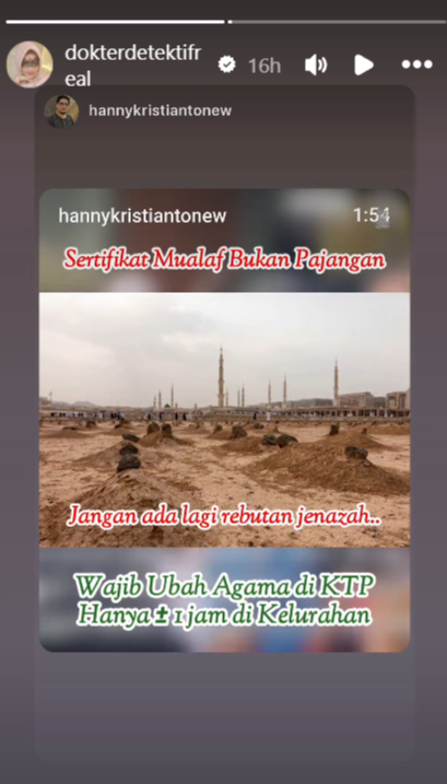 Reaksi Dokter Detektif Tahu Sertifikat Mualaf dr Richard Lee Dicabut, Doktif Langsung Lakukan Hal Ini
            - galeri foto