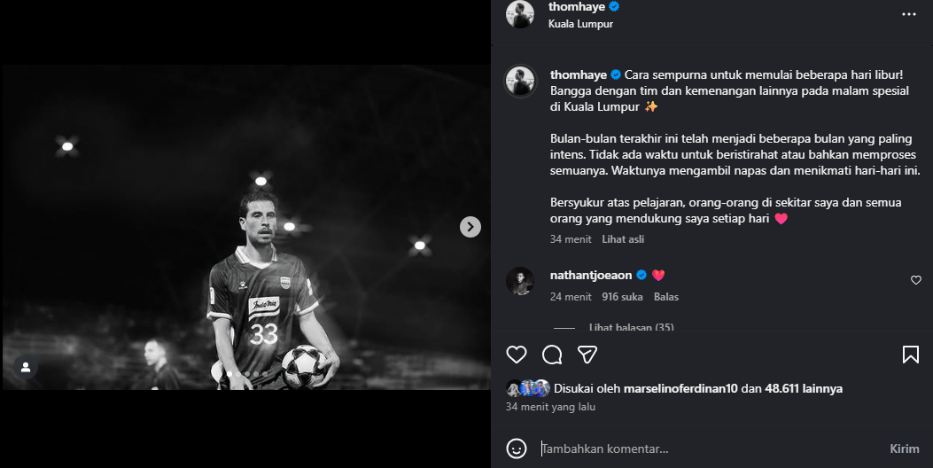 FIFA Resmi Beri Sanksi Berat usai Bela Timnas Indonesia, Thom Haye Putuskan Tinggalkan Persib Bandung Sementara
            - galeri foto