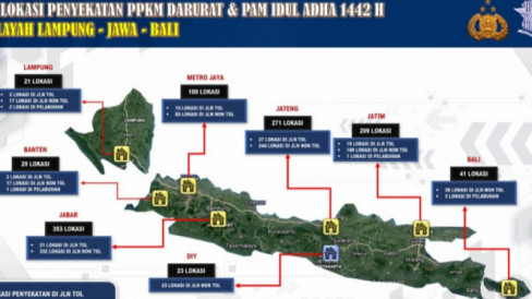 Jelang Perayaan Iduladha Korlantas Polri Berlakukan Penyekatan Di 1.038 ...