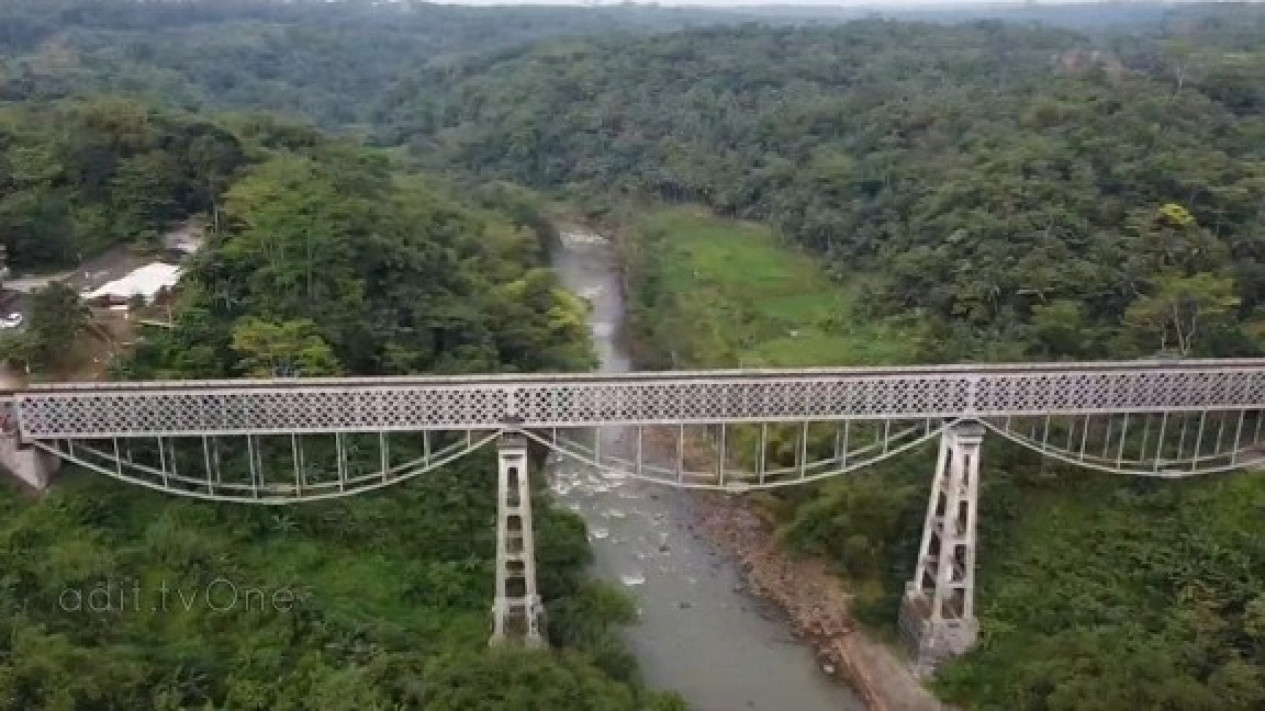 Masih Kokoh Berdiri Sejak Jaman Kolonial, Jembatan di Ciamis Ini